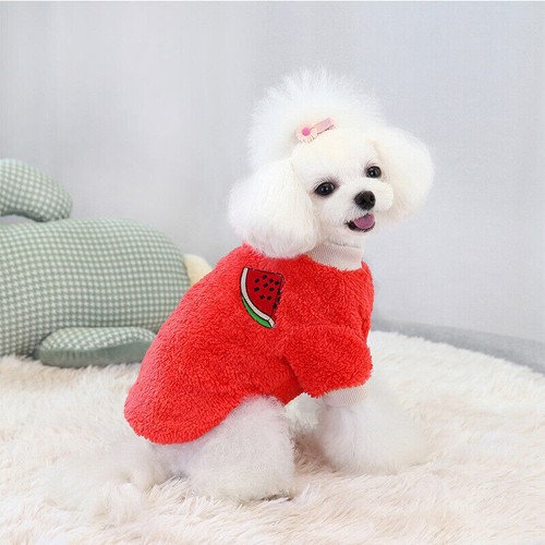 Dog pet fleece sweater coat - pet,