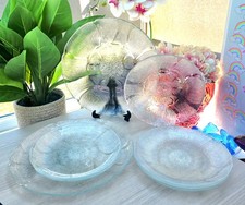 Arcoroc Fleur Glass Plate 8PC