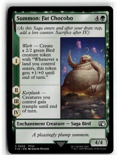 Summon fat chocobo - c, nm