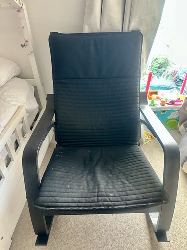 Ikea poang black - ikea, rocking