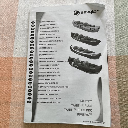 Sevylor inflatable kayak - inflatable,