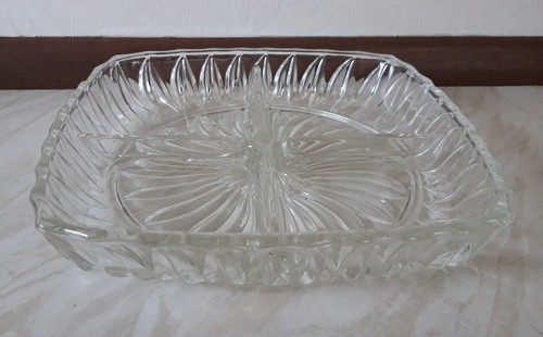 Clear glass serving bowl - serving,