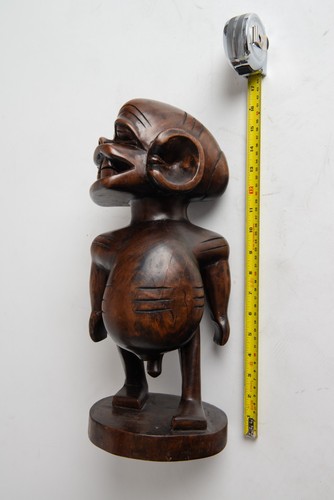 African wood carved figurine - african,