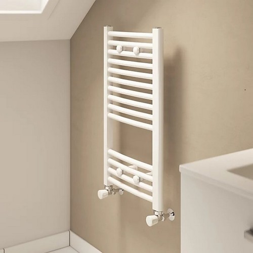 Flomasta curved white - white, 924btu