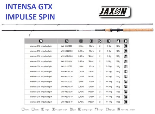Spinning rod jaxon intensa - spinning,