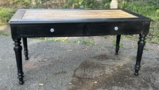 Country Style Vintage Oak Painted Dining Table / Desk