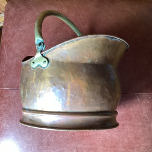 Vintage copper brass coal - vintage,