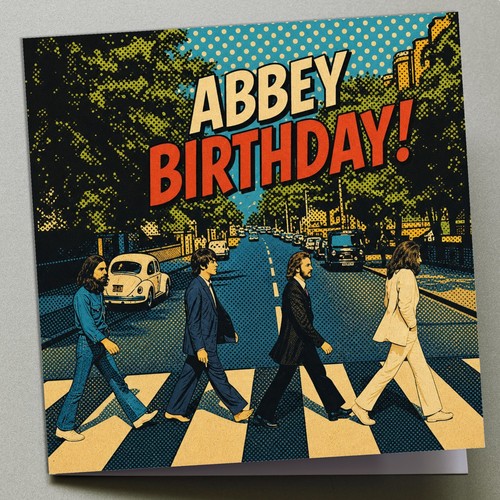 Birthday card the beatles - card,