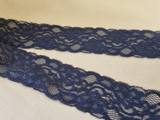 Embroidered Stretch Dark Navy