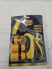 Garden Hose Pipe Water Spray Gun Set 10 Adjustable Nozzles Hose Connectors Wash