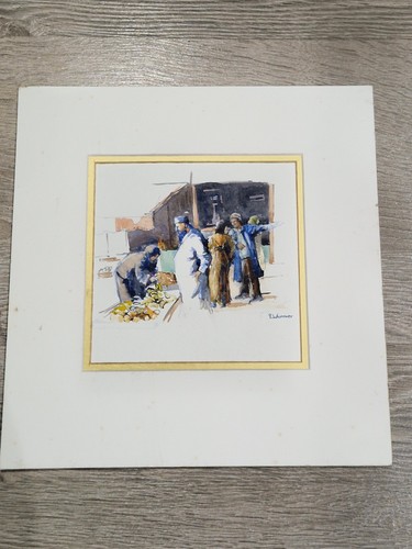 Warriner watercolour signed - warriner,