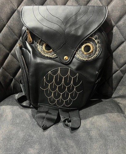 Black leather faux - black,