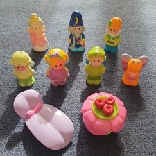 ELC Happyland 7 Fairy Figures & 2 Accessories Playset Bundle