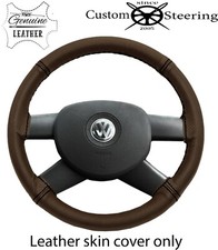 2 TONE BROWN LEATHER STEERING
