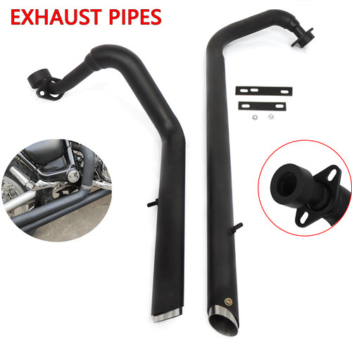 Black exhaust pipe system kit - exhaust,
