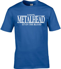 Metal Mens T-Shirt - 100% Metalhead Music Gift Rocker Heavy