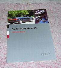 AUDI : MILLESIME 95 INFORMATION PRESSE BROCHURE 80 A6 A8 Cabriolet Coupe  Oct 94