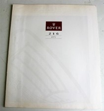 ROVER 216 GTi Car Sales Brochure LF