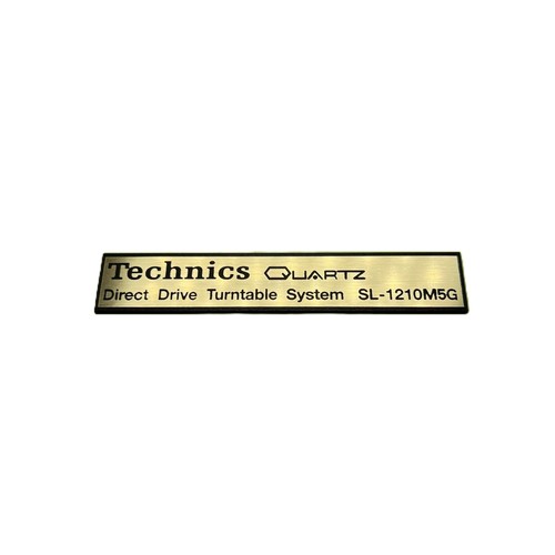 Technics emblem brusched - emblem, badge