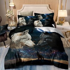 Wolf Galaxy Duvet Cover Set