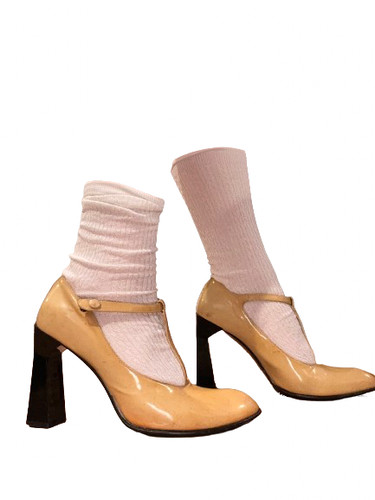 Yellow miu - yellow, t-strap