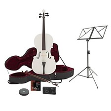 Full Size Cello with Case + Beginner Pack White