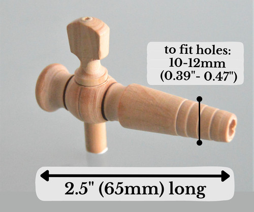 Wooden barrel tap - /, 2.5"