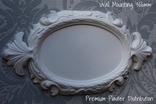 Plaster plaque acanthus - plaster,