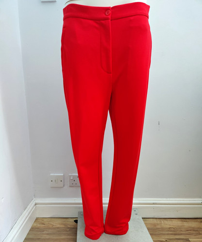 Massi red slim skinny trousers - massi,