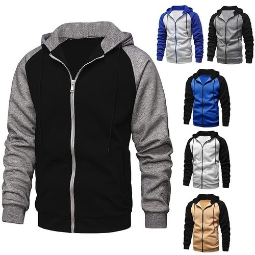 Mens zip hoodie jacket - zip, up
