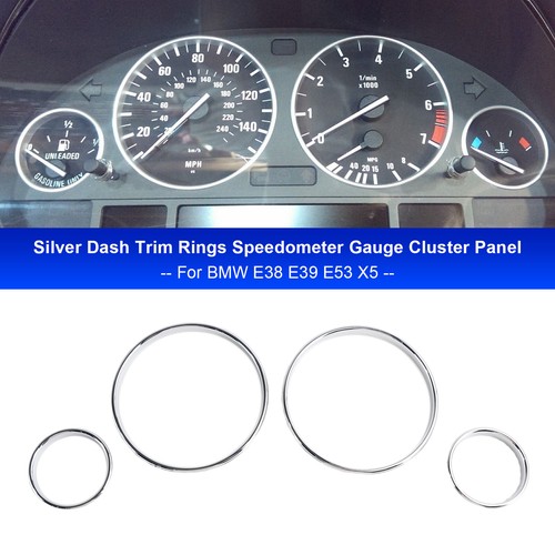 Silver dash trim rings - silver,
