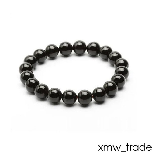 Black magnetic round bead - magnetic,