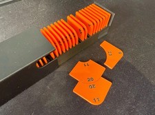 Radius Quick-Jig Router Jig Corner radius Templates Kit 1mm - 30mm with storage 