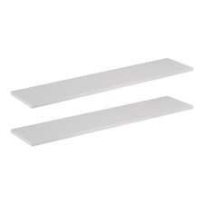 2 Pack Melamine Shelf - White Matt - 90cm x 20/25/30cm (04588/04589/04590)