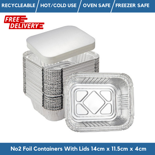 Aluminium foil food - foil, containers