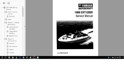 Yamaha jet boat service manual - yamaha,