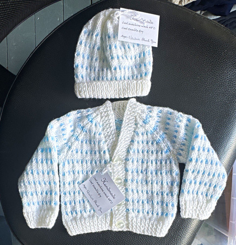 Handmade newborn acrylic knit - newborn,