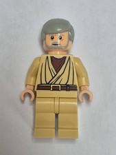 LEGO Star Wars Obi-Wan Kenobi,  Old Light Nougat Minifigure SW0174. Excellent