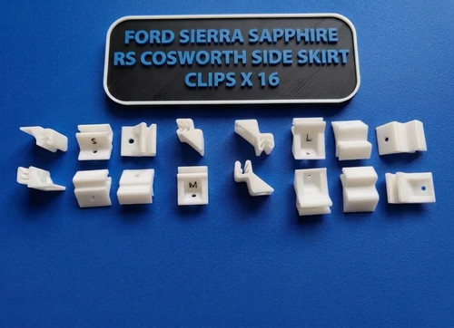Side skirt clips - side, full
