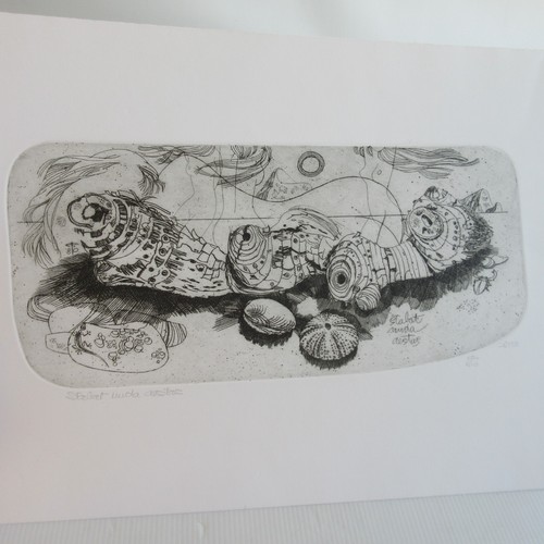 Italian art etching fulvio ara - etching,