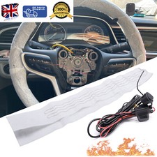 Winter Car Heated Steering Wheel Cover DIY Kit Warm Pad W/ Switch Universal 12V