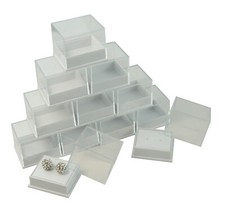Acrylic Clear Top High Dome Earring Box Adornment Display Jewellery Presentation