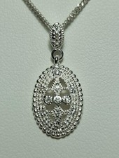 Silver Cubic Zirconia Pendant