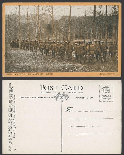 Ww1 military old postcard - ww1,
