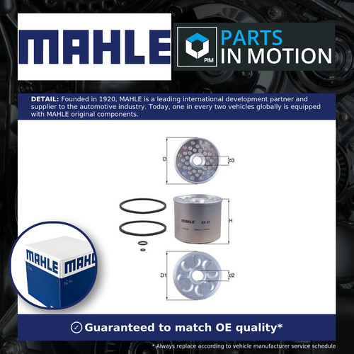 Fuel filter kx23d mahle - filter,
