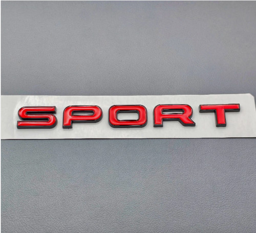 Sport red black letters - red,