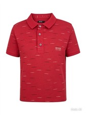 Boys Hugo Boss Red Polo Shirt