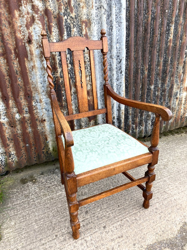 Vintage oak barley twist - oak,