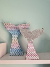 Mermaid Tail Wooden Ornaments