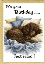 Irish Water Spaniel Dog (4"x